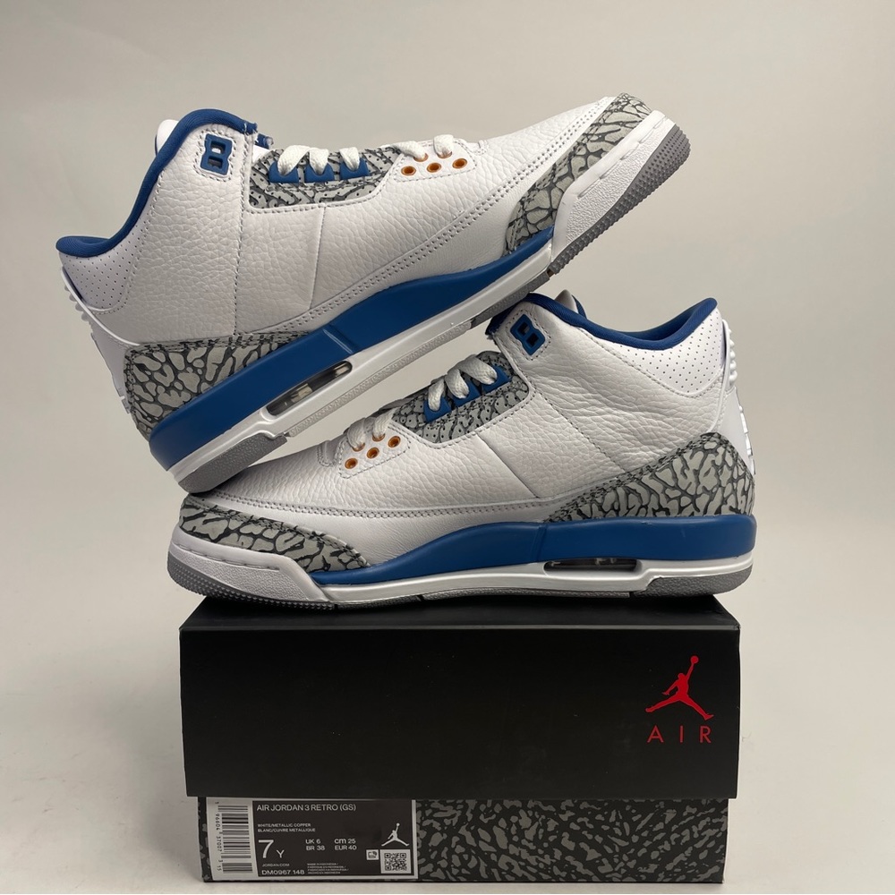 Nike Air Jordan 3 Retro GS “Wizards” 2023 - Picture 3 of 4